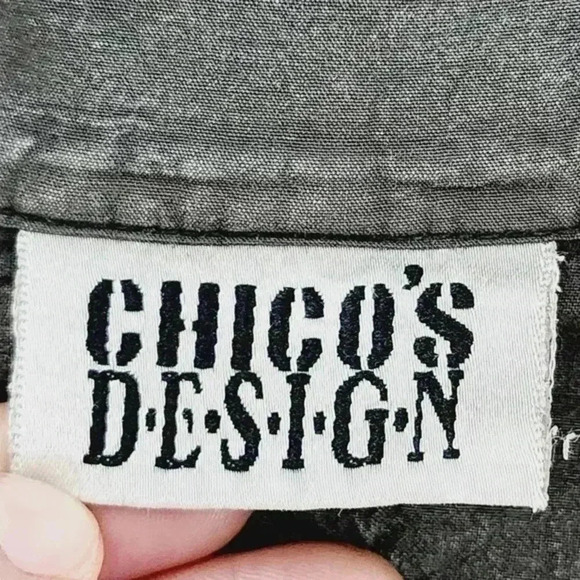 Vintage Chico's Embroidered Women's Blazer Green Size 0/ S - Picture 8 of 10